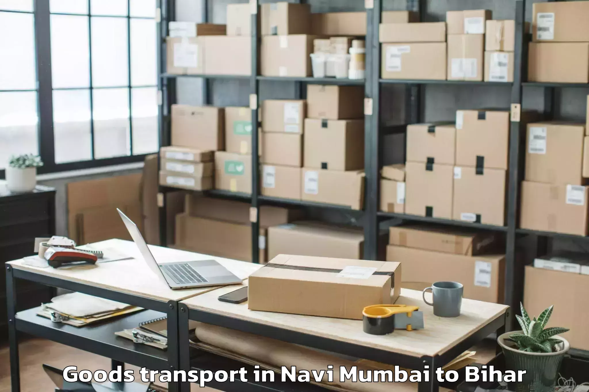 Reliable Navi Mumbai to Sikandara Jamui Goods Transport